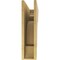 Ekena Millwork 6"W x 24"D x 24"H Thin New Brighton Rough Cedar Woodgrain TimberThane Corbel, Primed Tan CORUR06X24X24NEBRCPR - alternate 5